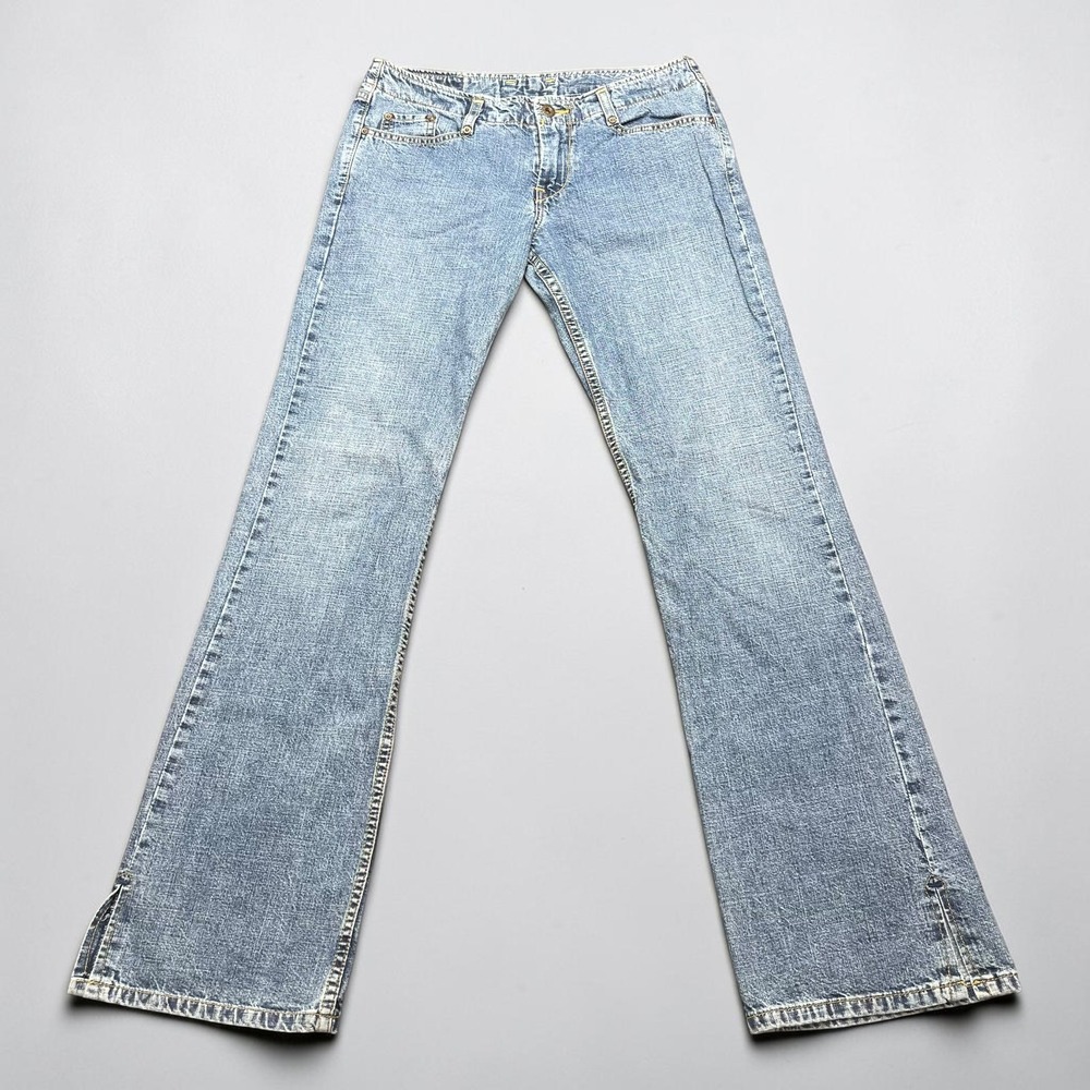 VTG USA Lucky Brand Dungarees Elite Sanforized Jeans Womens 4/27 30x31 Split Hem